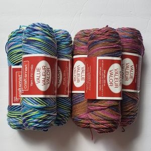 Craft smart Yarn Lot of 6